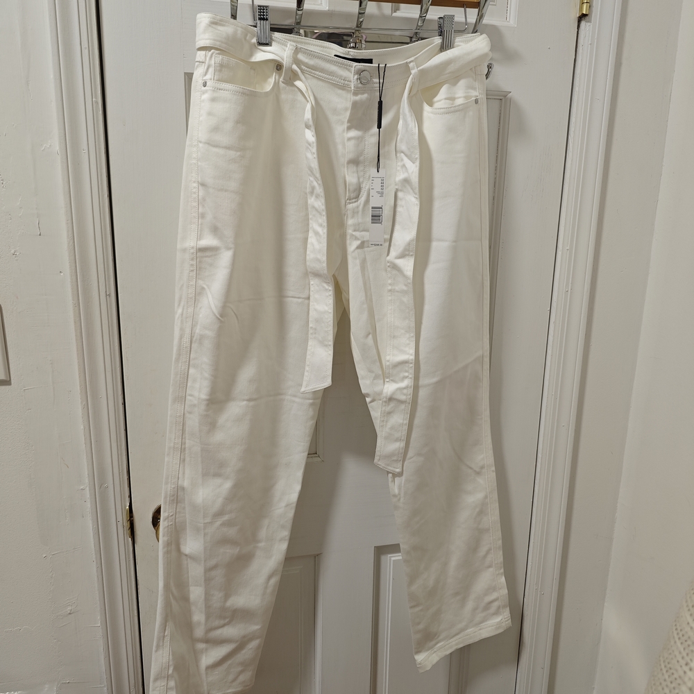 Elie Tahari Women's Cream High Rise Jeans